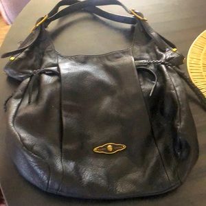Elliott Luca Black leather tote Sintra shoulder bag